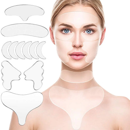 Silicone Anti-Wrinkle Patch Kit, Large (Stretch Marks) and Small (Face)